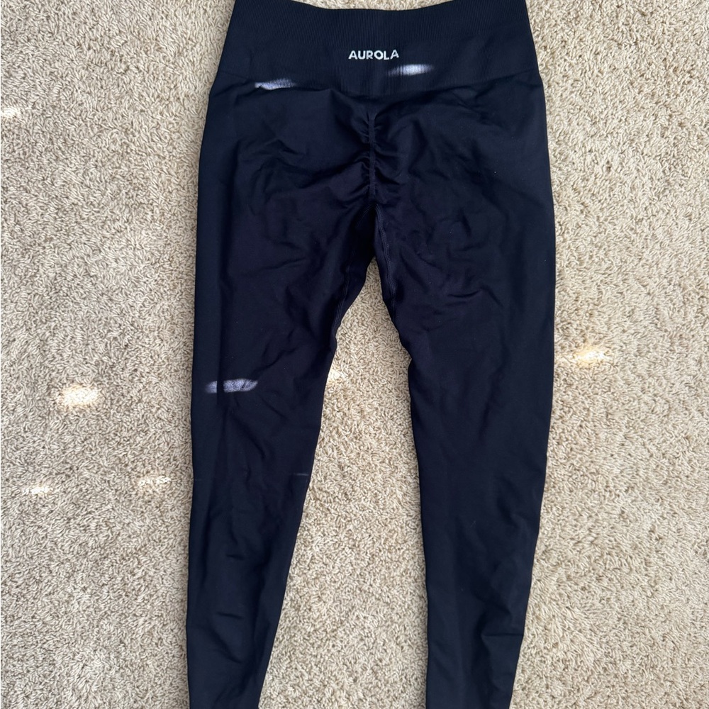 Aurola Black High-Waisted Leggings